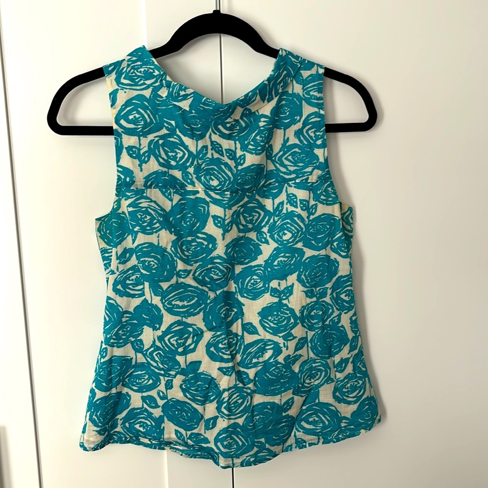 J.Crew Cotton Floral Top